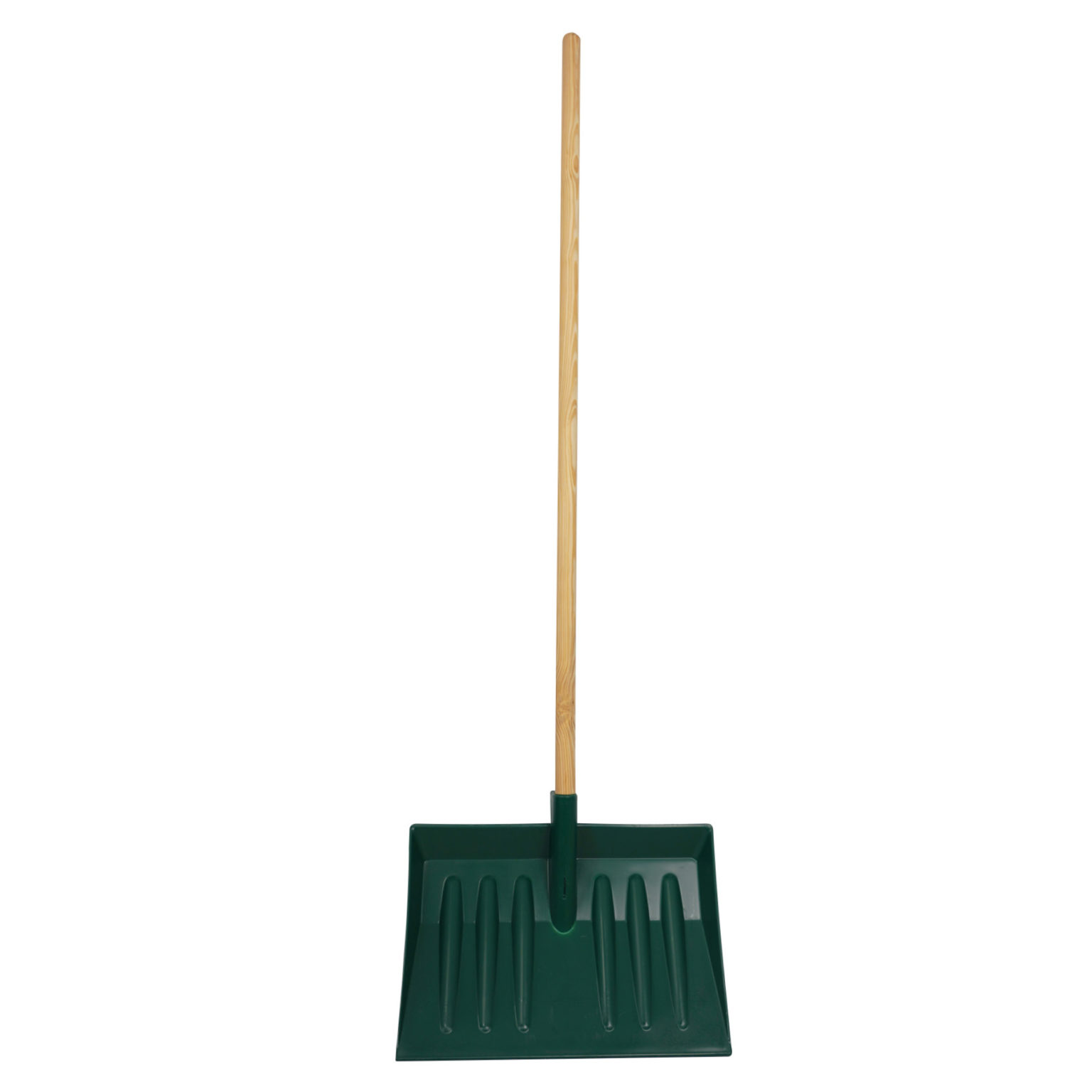 Green Snow Shovel With Wooden Handle SYR