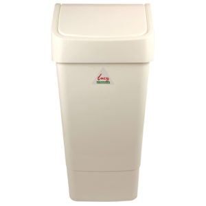 Lucy Swing Top Bin White
