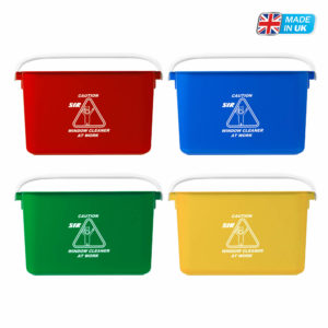 9 Litre Oblong Cleaning Bucket Window Cleaners at Work